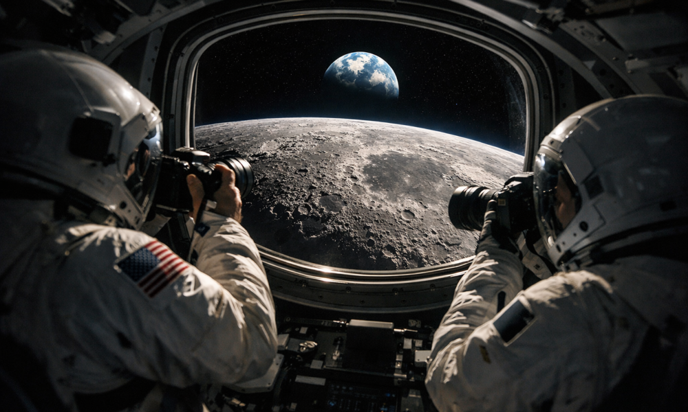 Artemis II Moon Flyby Photos