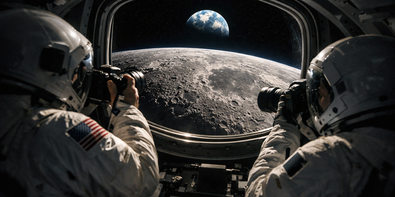 Artemis II Moon Flyby Photos