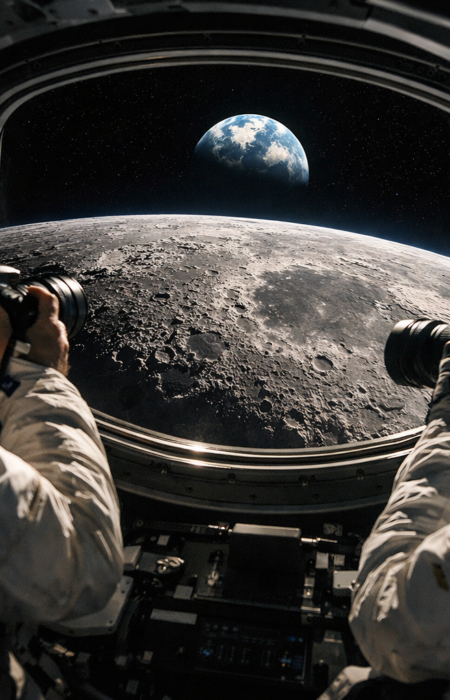 Artemis II Moon Flyby Photos