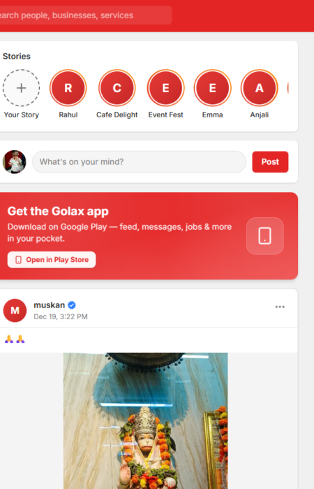 Golax startup blog cover image showing Bharat’s first local super app concept with jobs, services, business and community ecosystem